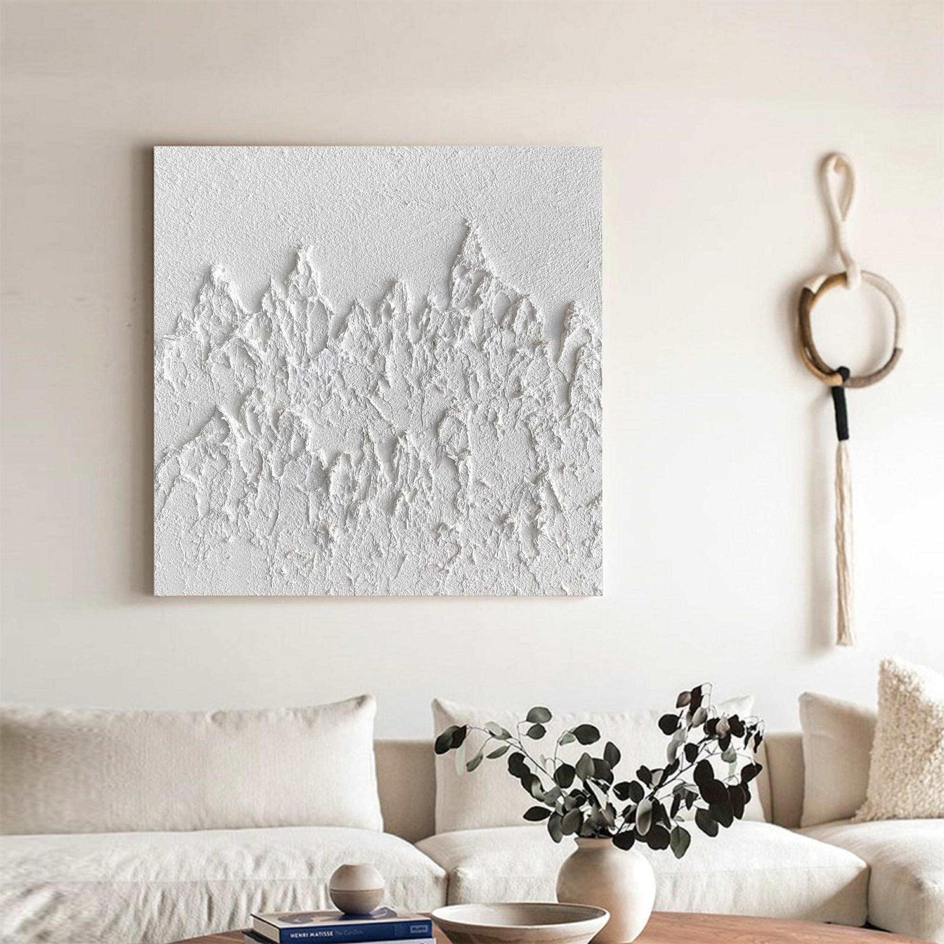 3D White Abstract Painting ABAS47 - Neutralighting