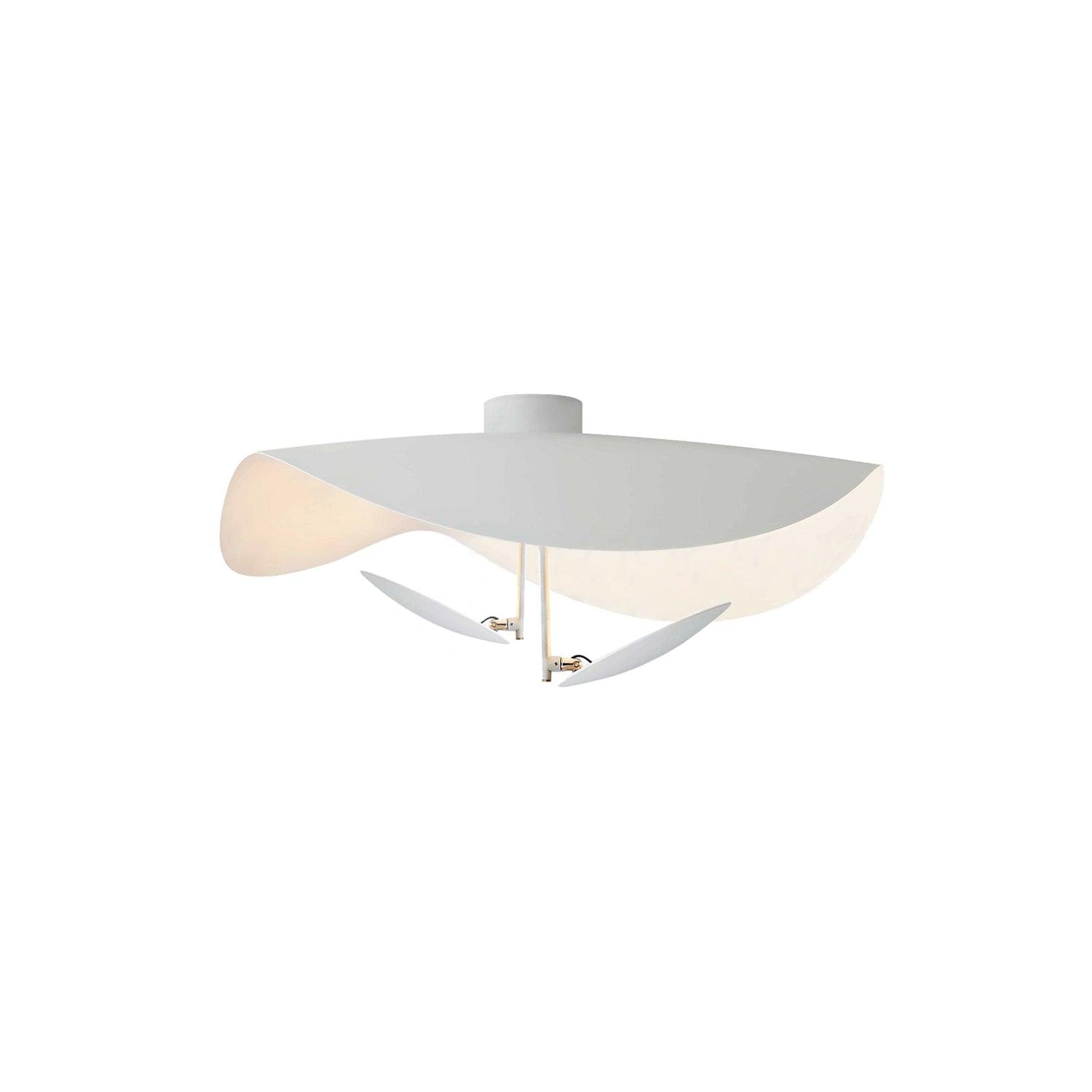 Sol Ceiling Lamp Curved Shade and Gold Interior-Neutral Decor