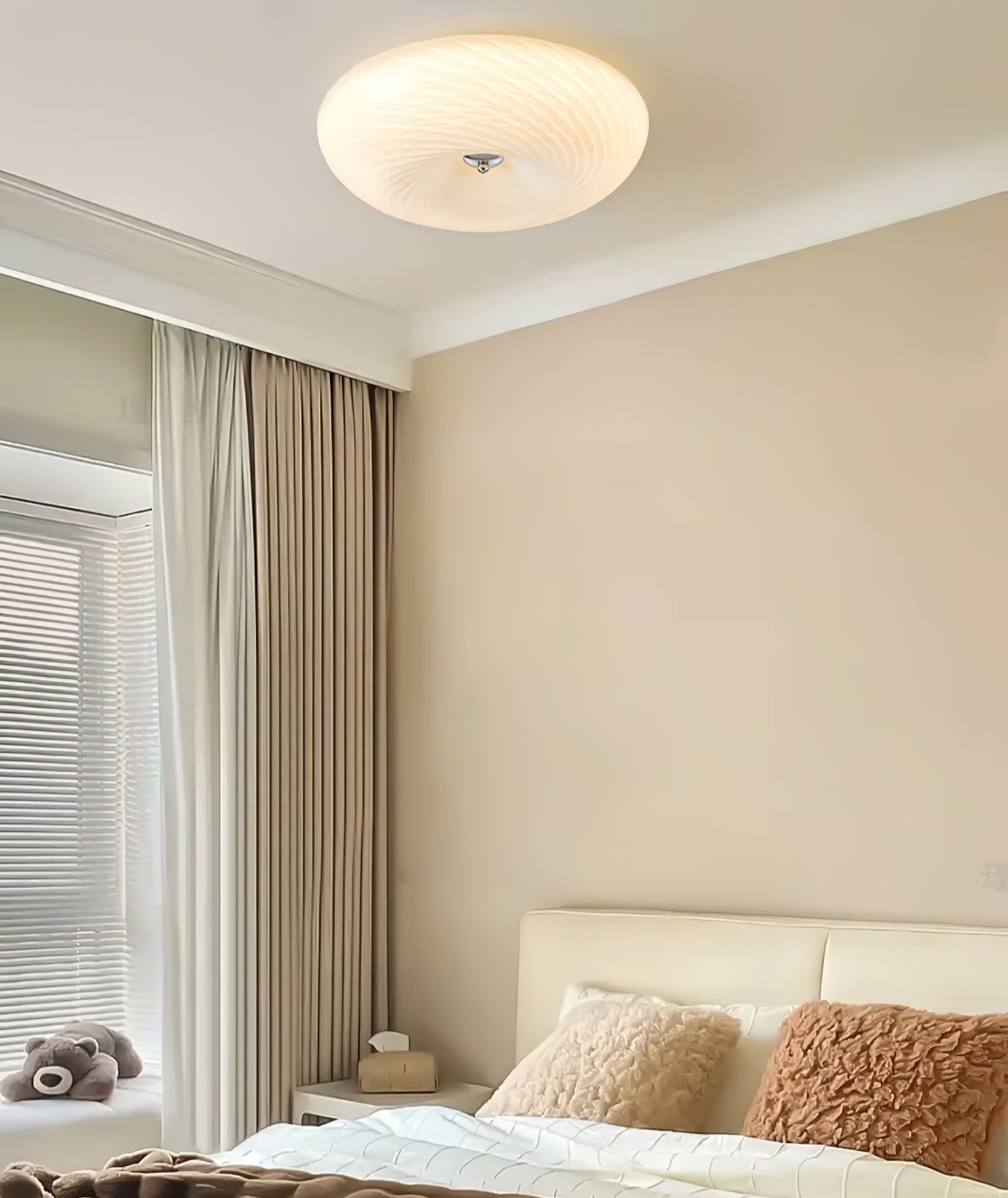 Comarion Modern Minimalist Art Glass Ceiling Light-Neutral Decor