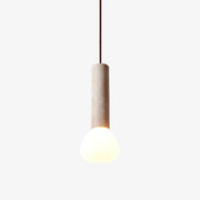 Beia Minimalist Travertine Pendant Light-Neutral Decor