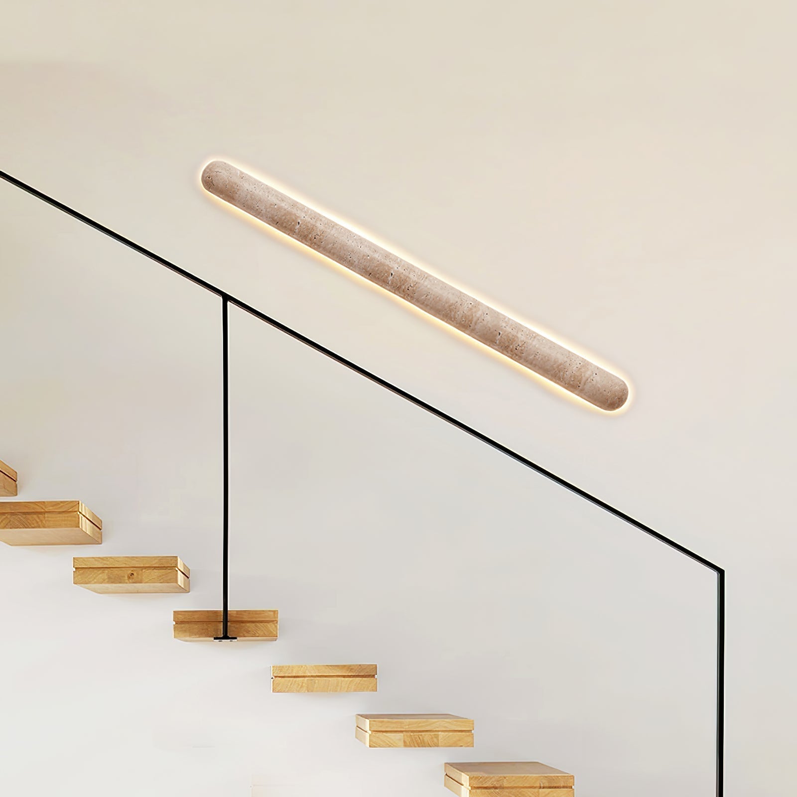 Varo Travertine Wall Light-Neutral Decor