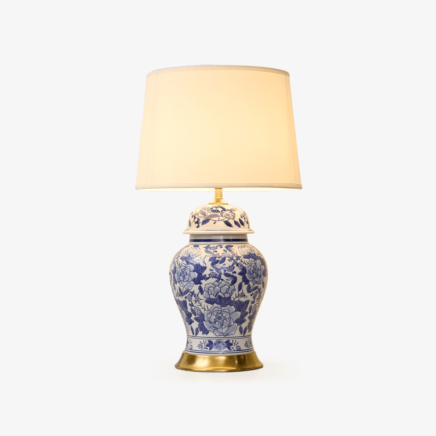 Peony Jar Table Lamp-Neutral Decor