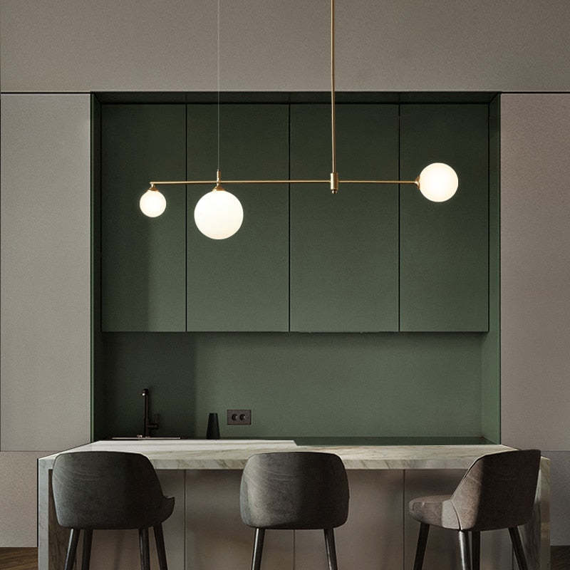 Valentina Modern Golden Bubble Copper Pendant Light - Neutral Decor