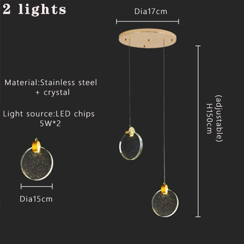 Kristy Luxury Circular Ripple Round Crystal Golden Chandelier - Neutral Decor