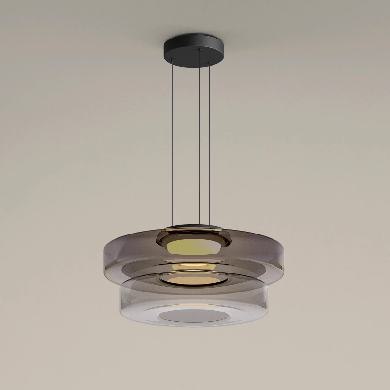 Jojo Glass Pendant Light Multi-tiered Structure - Neutral Decor