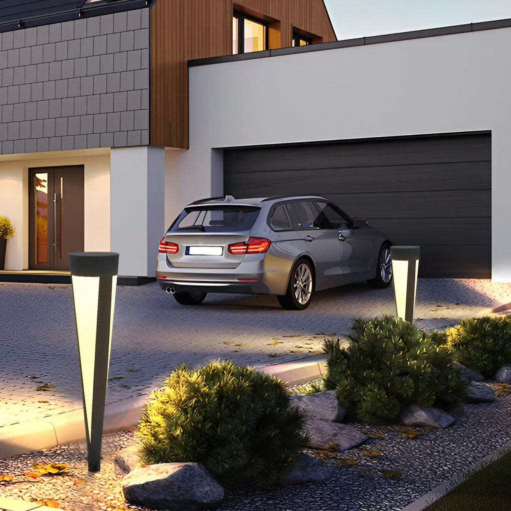 Prtty Round Solar LED Outdoor Lawn Lamp