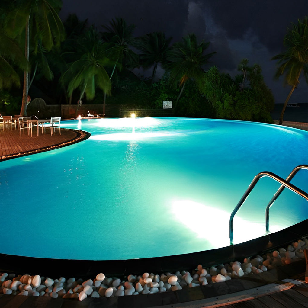 Fan Modern LED Underwater Pool Steel Outdoor Spot Light