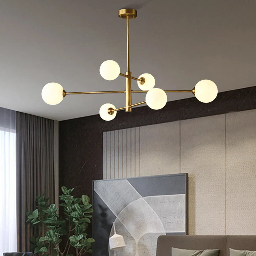 Valentina Modern Glass Shade Pendant Light, Copper/Black - Neutral Decor