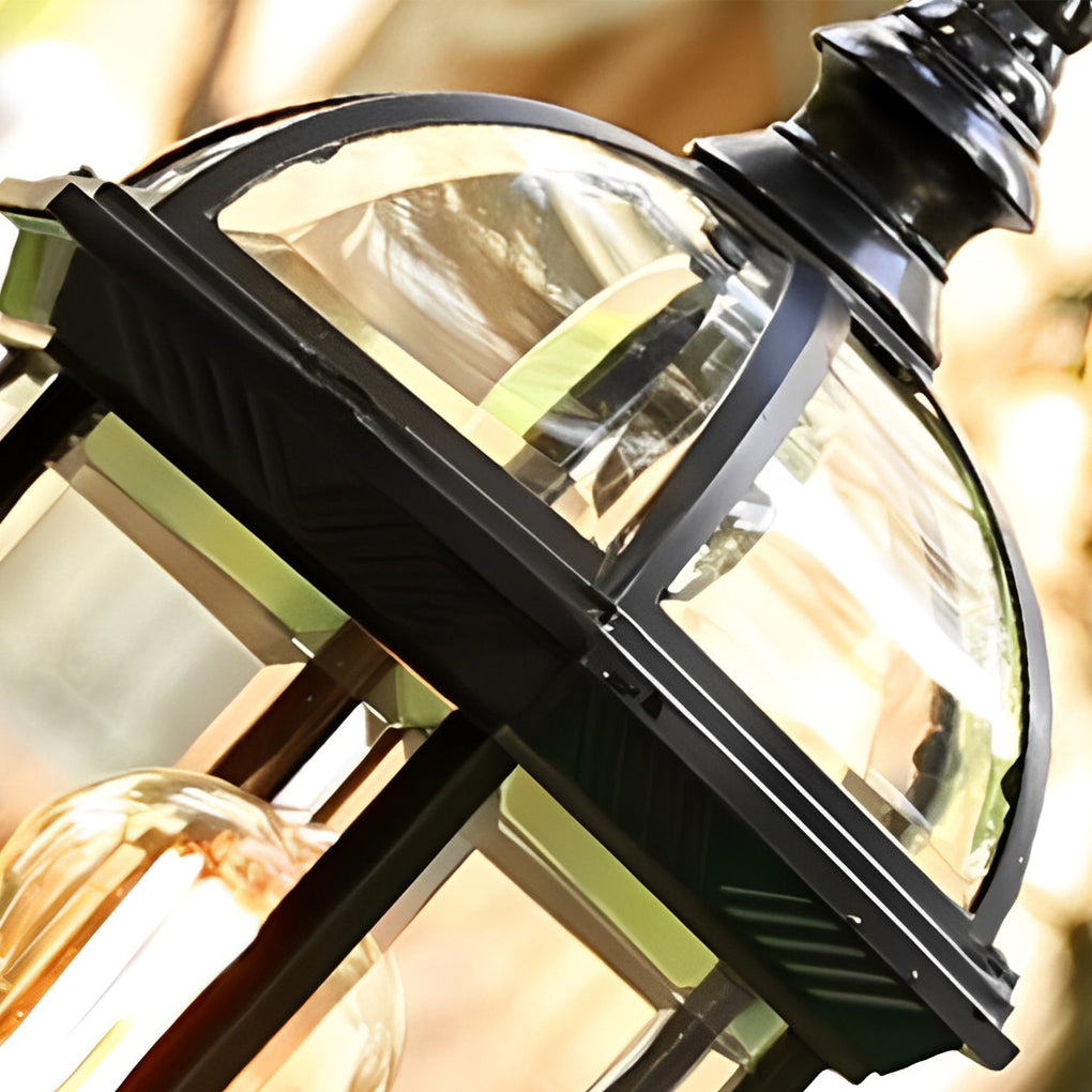 Morgan Elegant Retro Glass Outdoor Post Lights