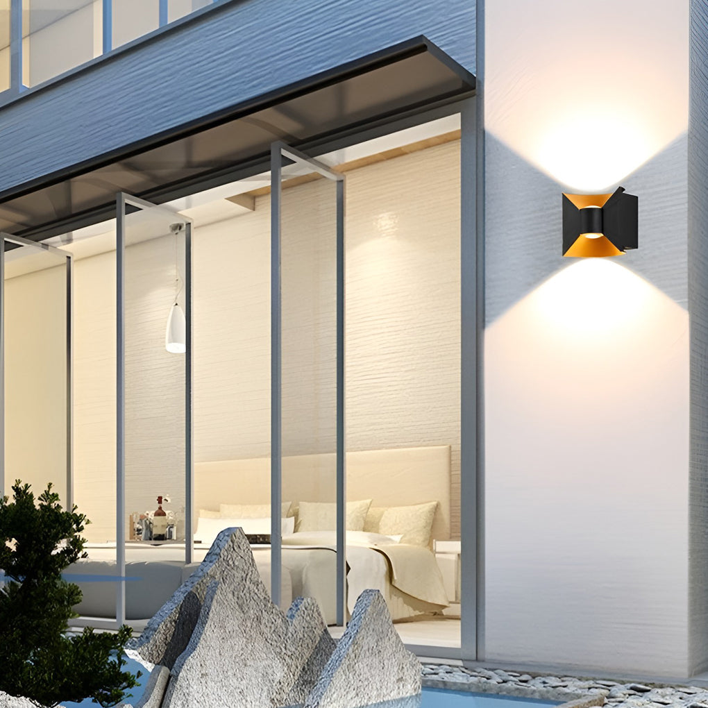 Fighte Square Modern Outdoor Sconces