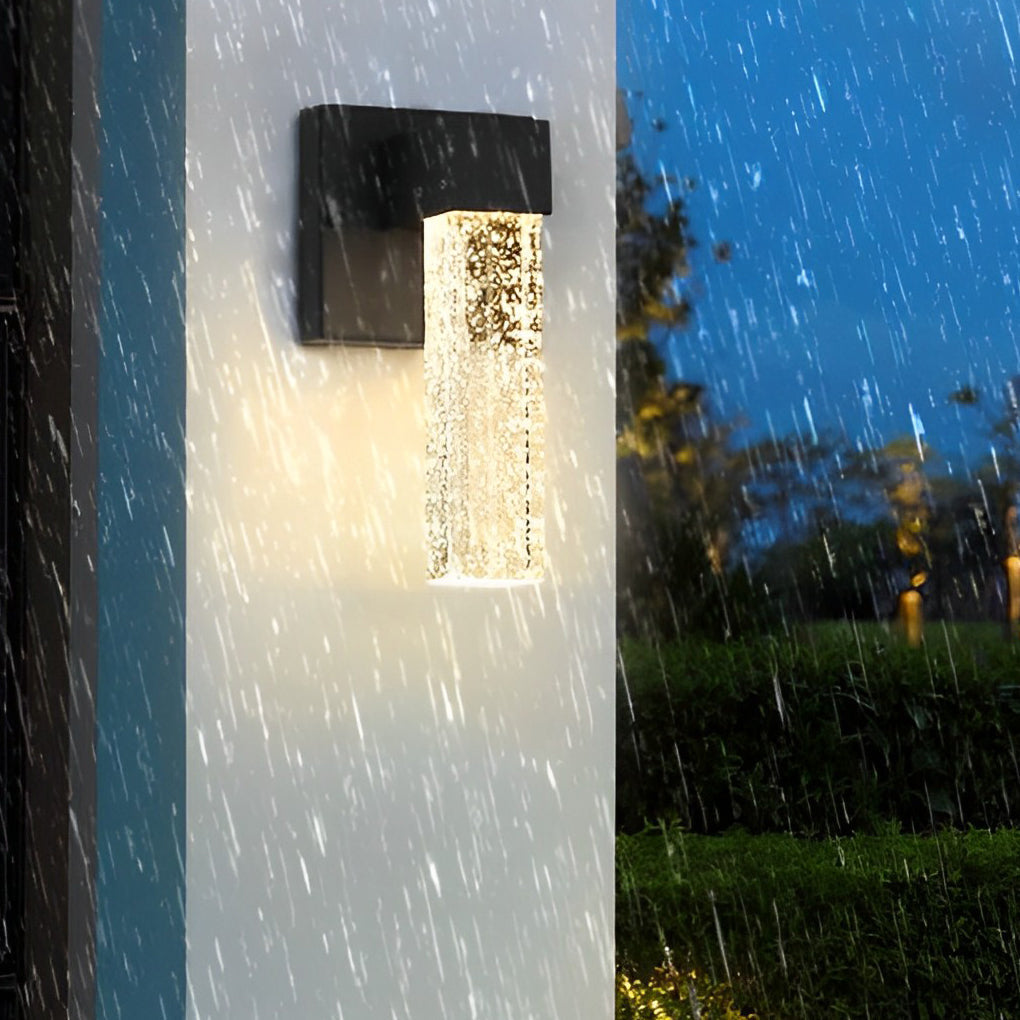 Veda LED Classic Modern Crystal Outdoor Wall Lamp