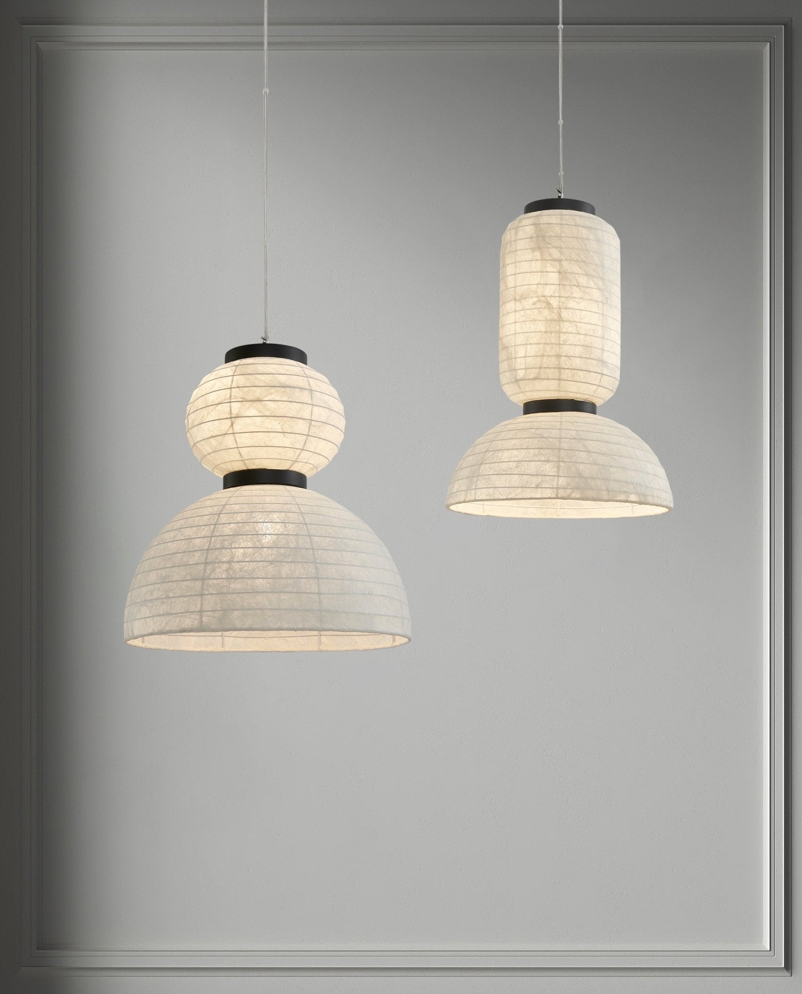 Uldoror Traditional Art Modern Silk Pendant Light-Neutral Decor