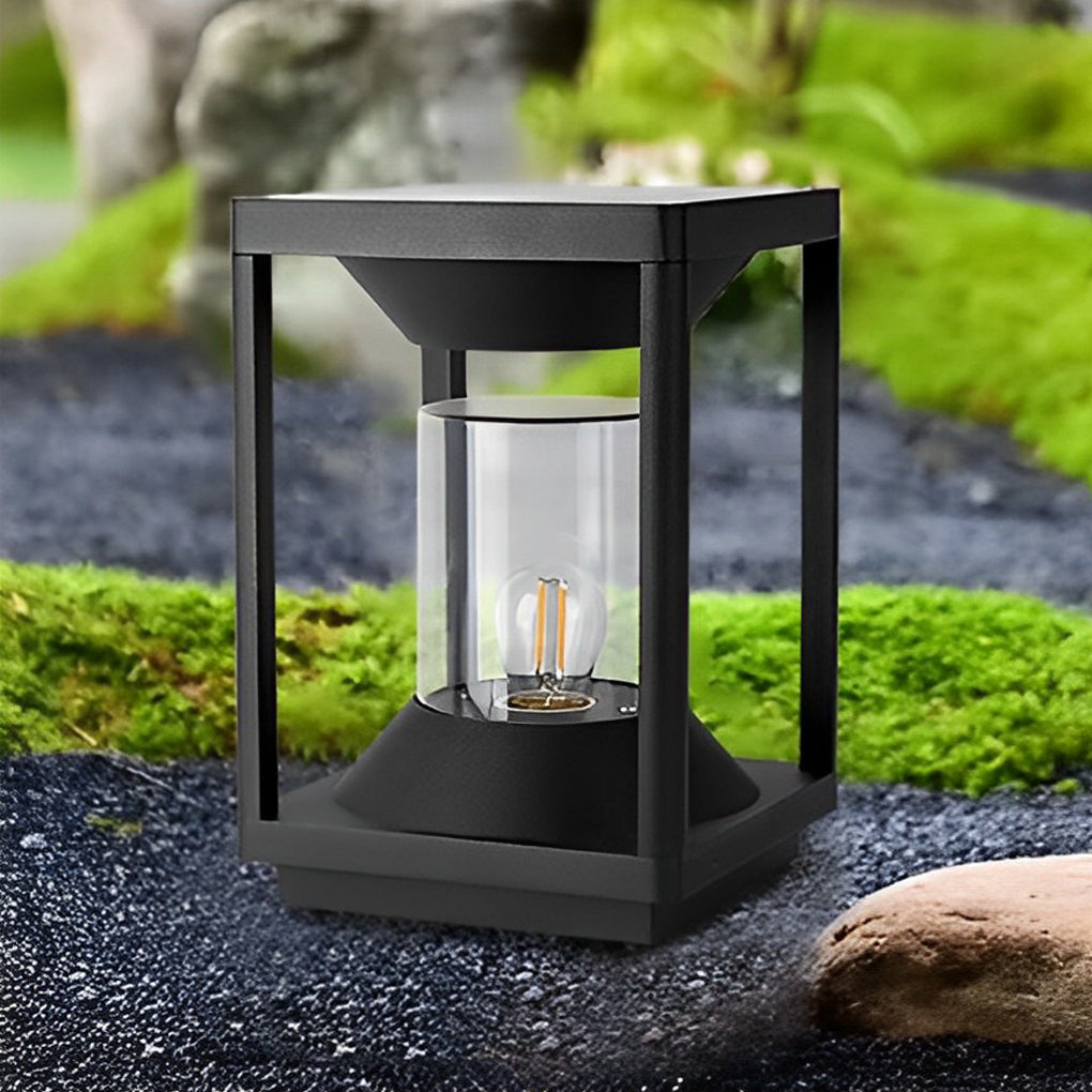 Lucas Minimalist Modern Fence Outdoor Post Lights