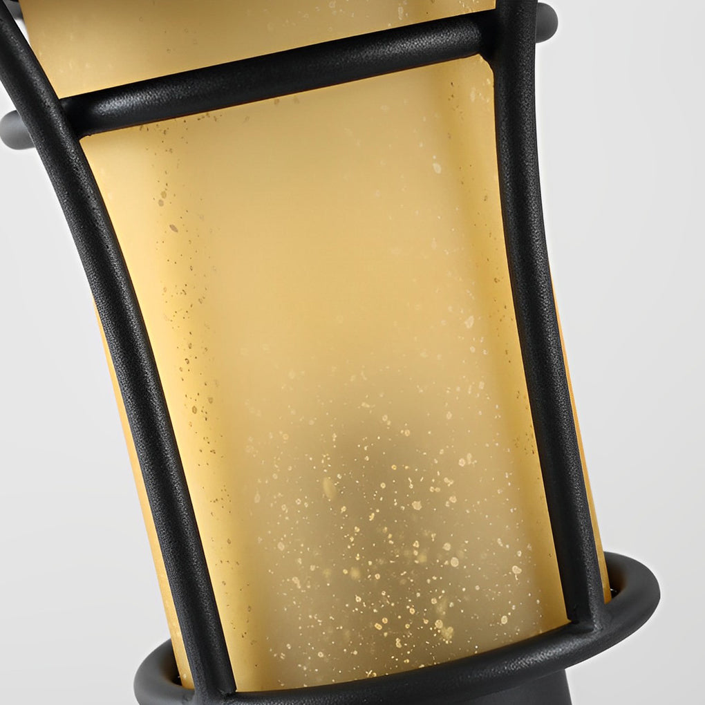 Rhean Classic Old England-Style LED Glass Outdoor Lamp