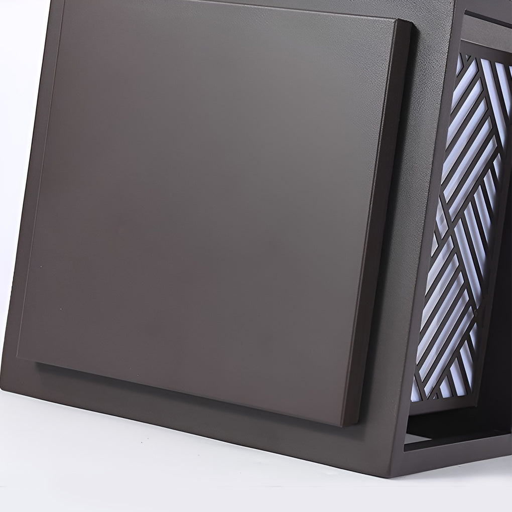 Fourth Square LED Modern Outdoor Caps Pillar Light