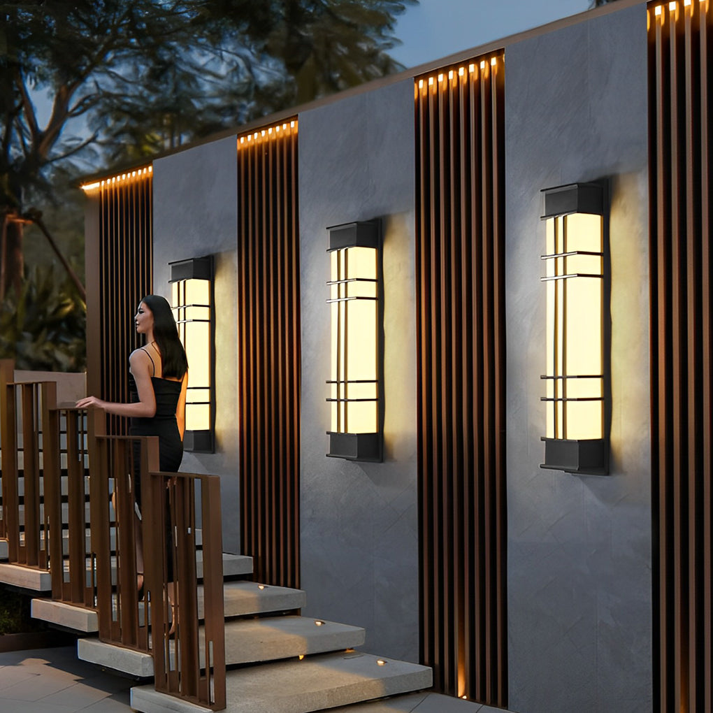 Loisa Retro Rectangular LED Traditional Outdoor Wall Lamp