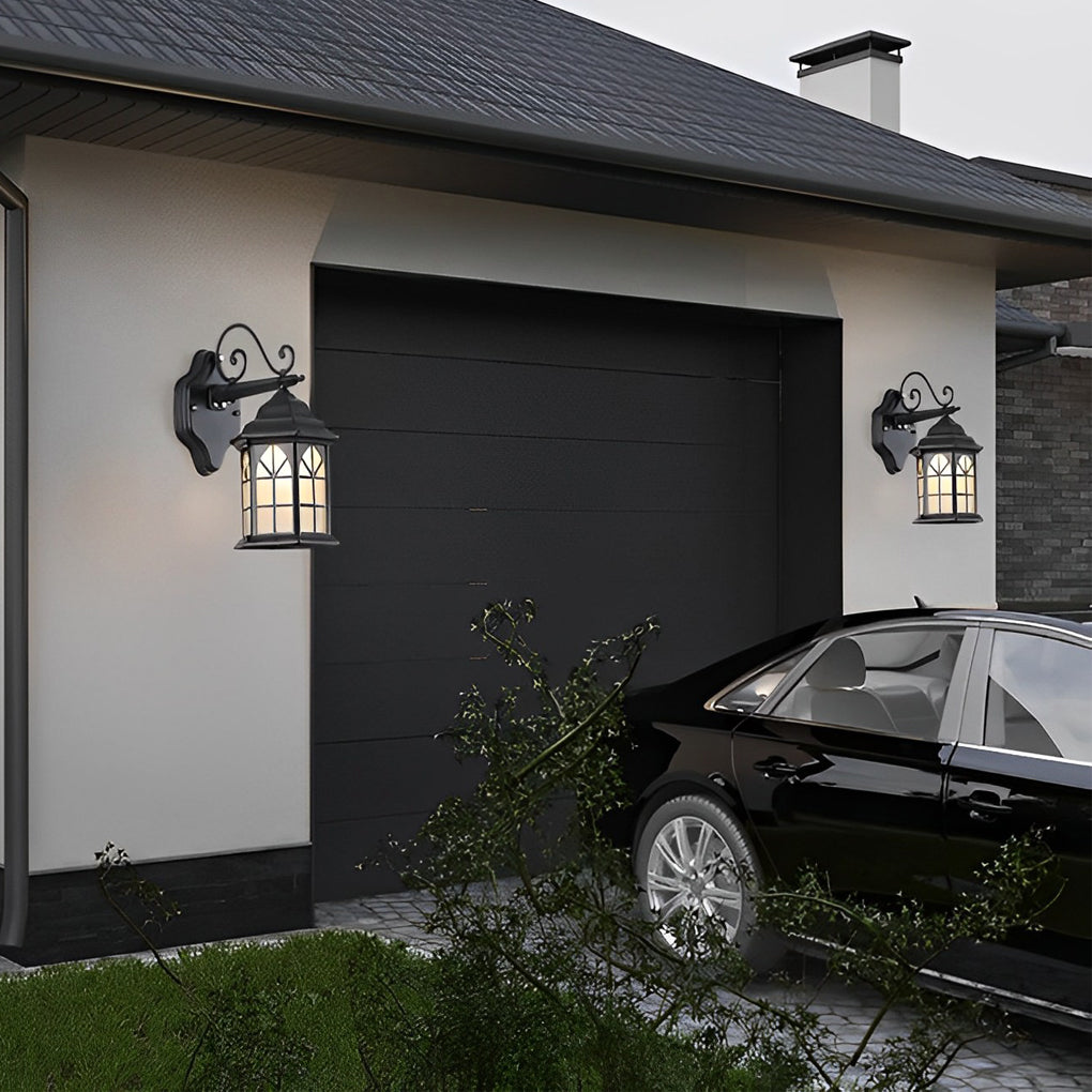 Blesed Retro LED Solar Outdoor Wall Lamp