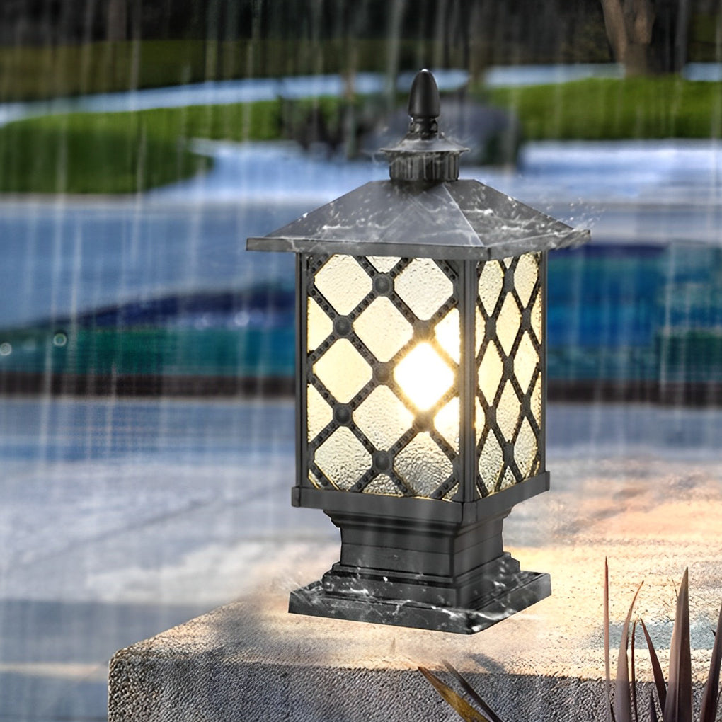Gerret Retro Creative Outdoor Fence Pillar Lamp