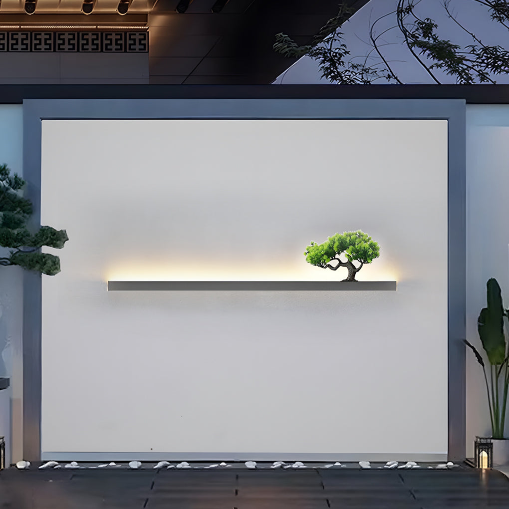 Ivory Landscape Modern Steel Outdoor Sconces Wall Lights