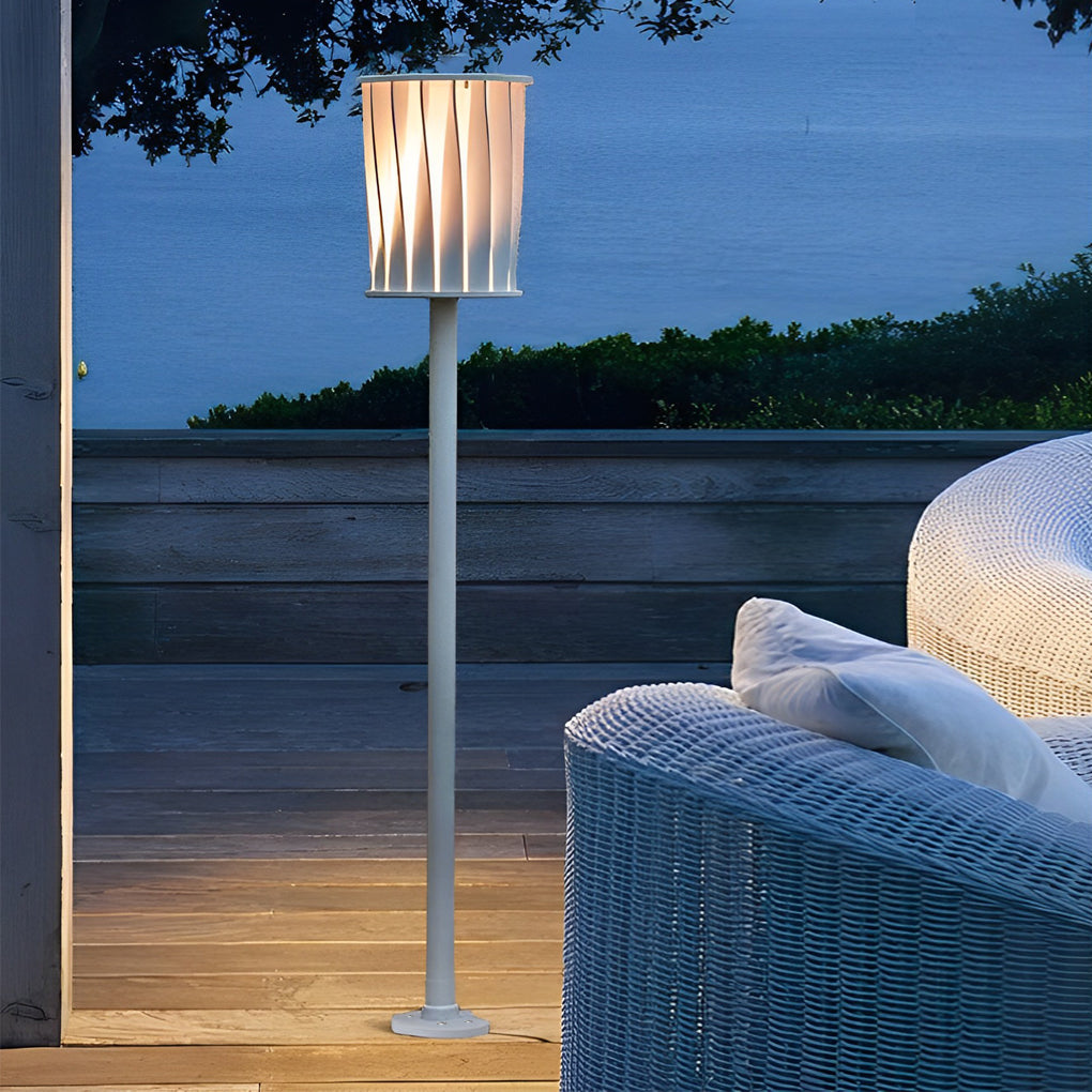 Lare Rotating Design Vertical Steel Outdoor Floor Lamp