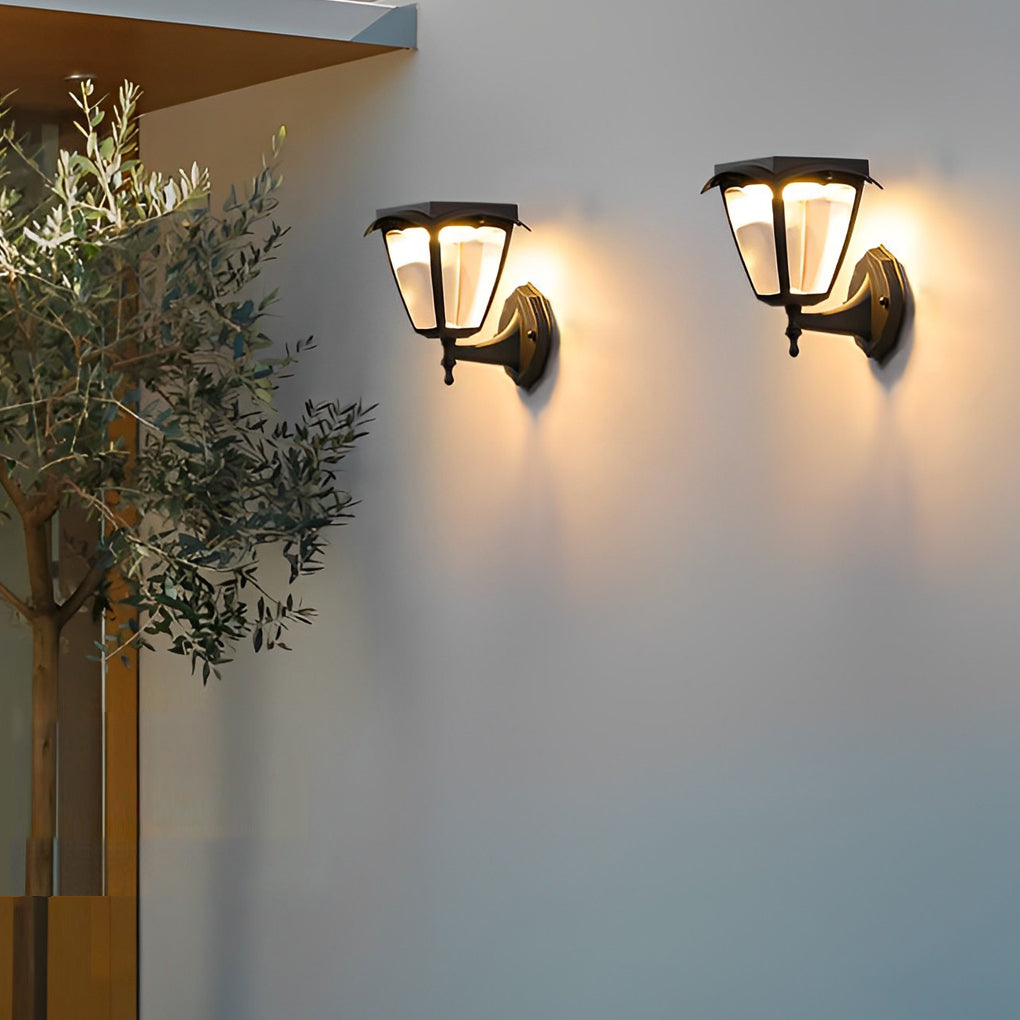 Fern Solar Powered Porch LED Outdoor Wall Light