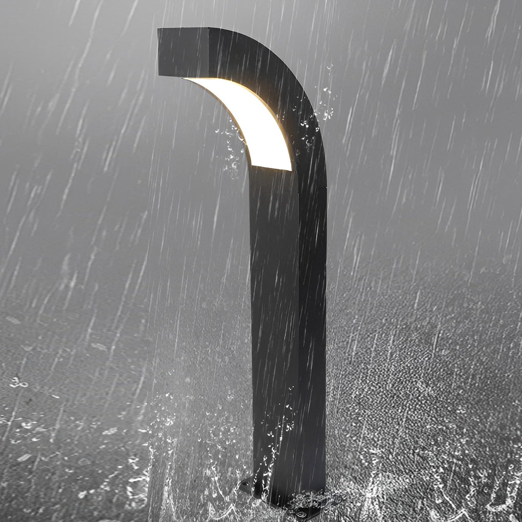 Simone Curved LED Landscape Outdoor Path Light