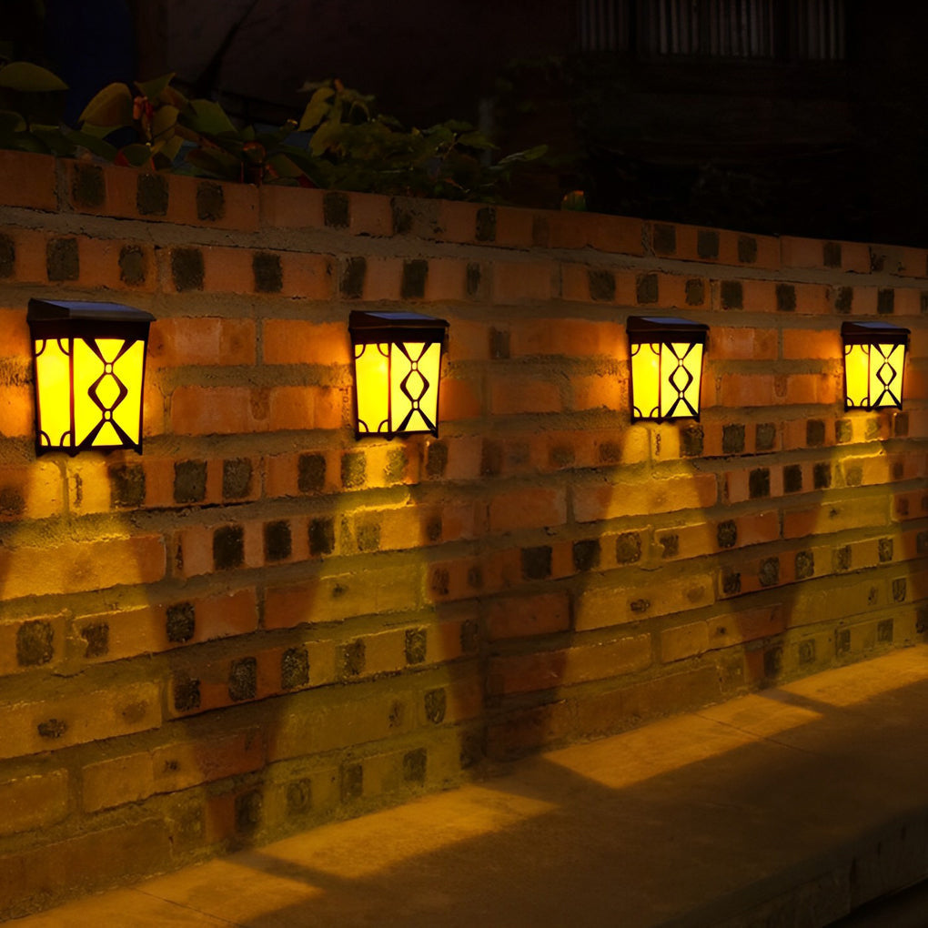 White LED RGB Intelligent Sensor ABS Outdoor Wall Lights