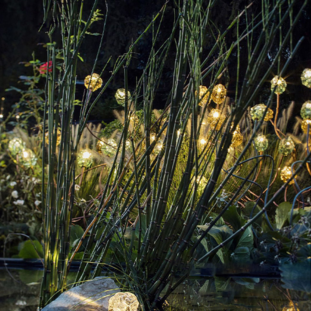 Staree Modern Flower Bud Glass Outdoor Lawn Lights