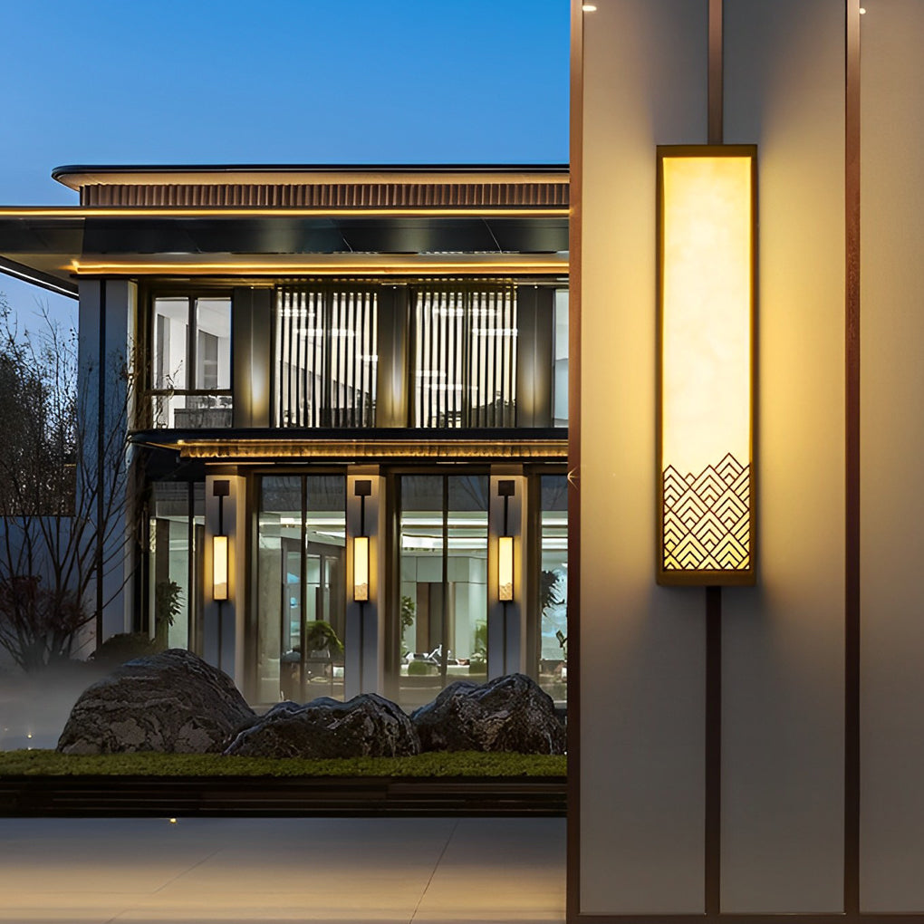 Eaglye Vintage Brown Stainless Steel Exterior Wall Lamp