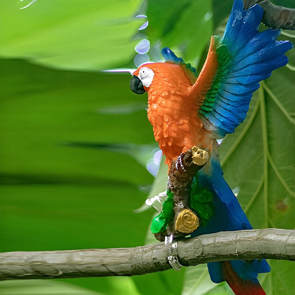 Michael Simulation Animal Parrot LED Resin Outdoor Lights