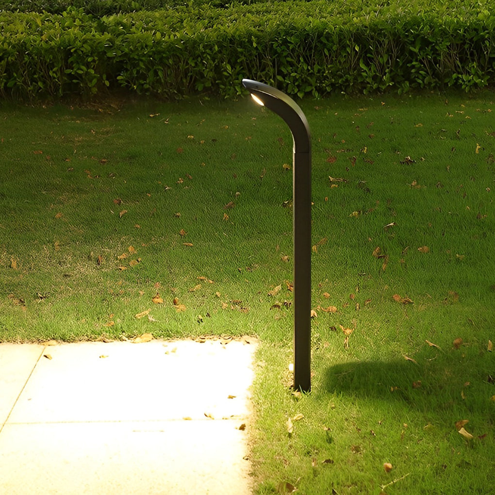 Vance Curved Head LED Outdoor Pathway Lights