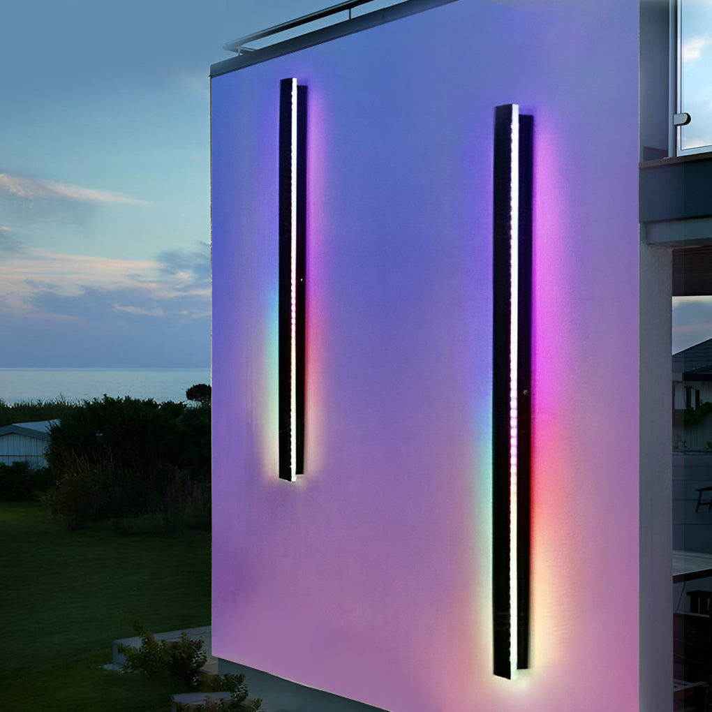 Melin Long LED RGB Linear Outdoor Wall Light