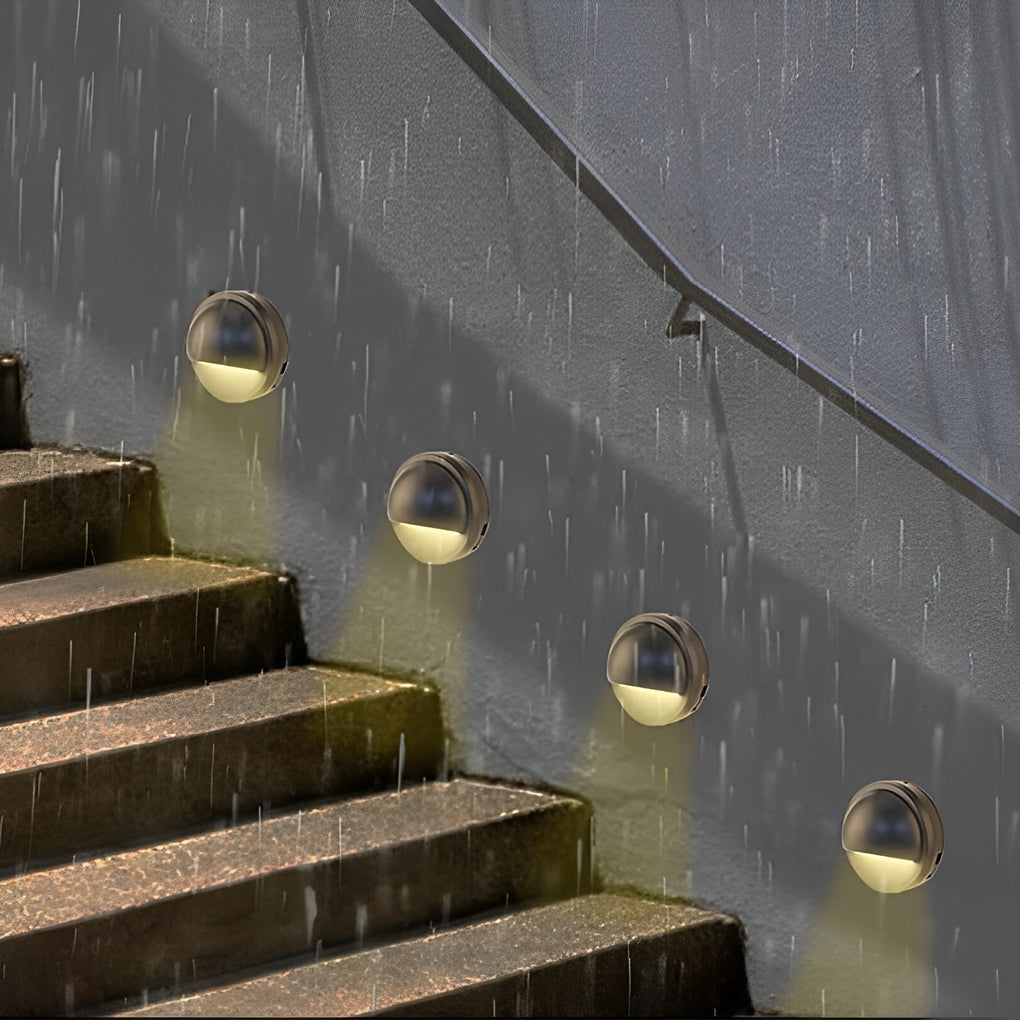 Yonda Hallf Moon LED Deck Outdoor Wall Mounted Step Lights