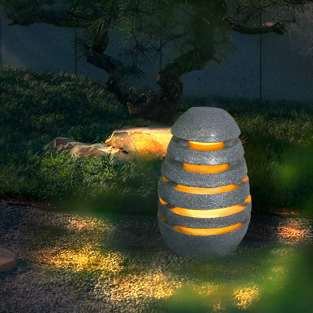 Earthy Elegant Lawn Modern Resin Outdoor Light