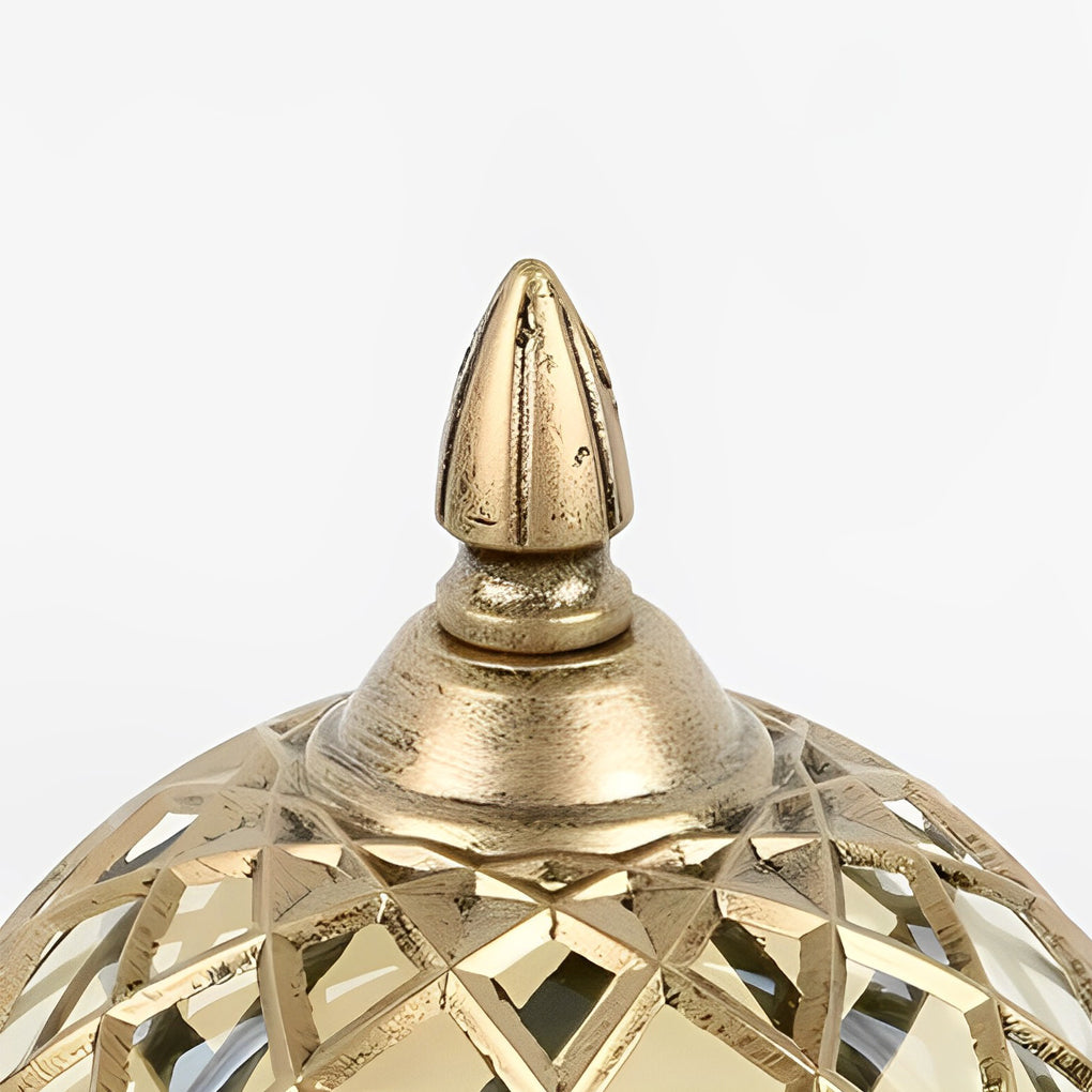 WeBorn Round Ball Glass Outdoor Fence Post Lights