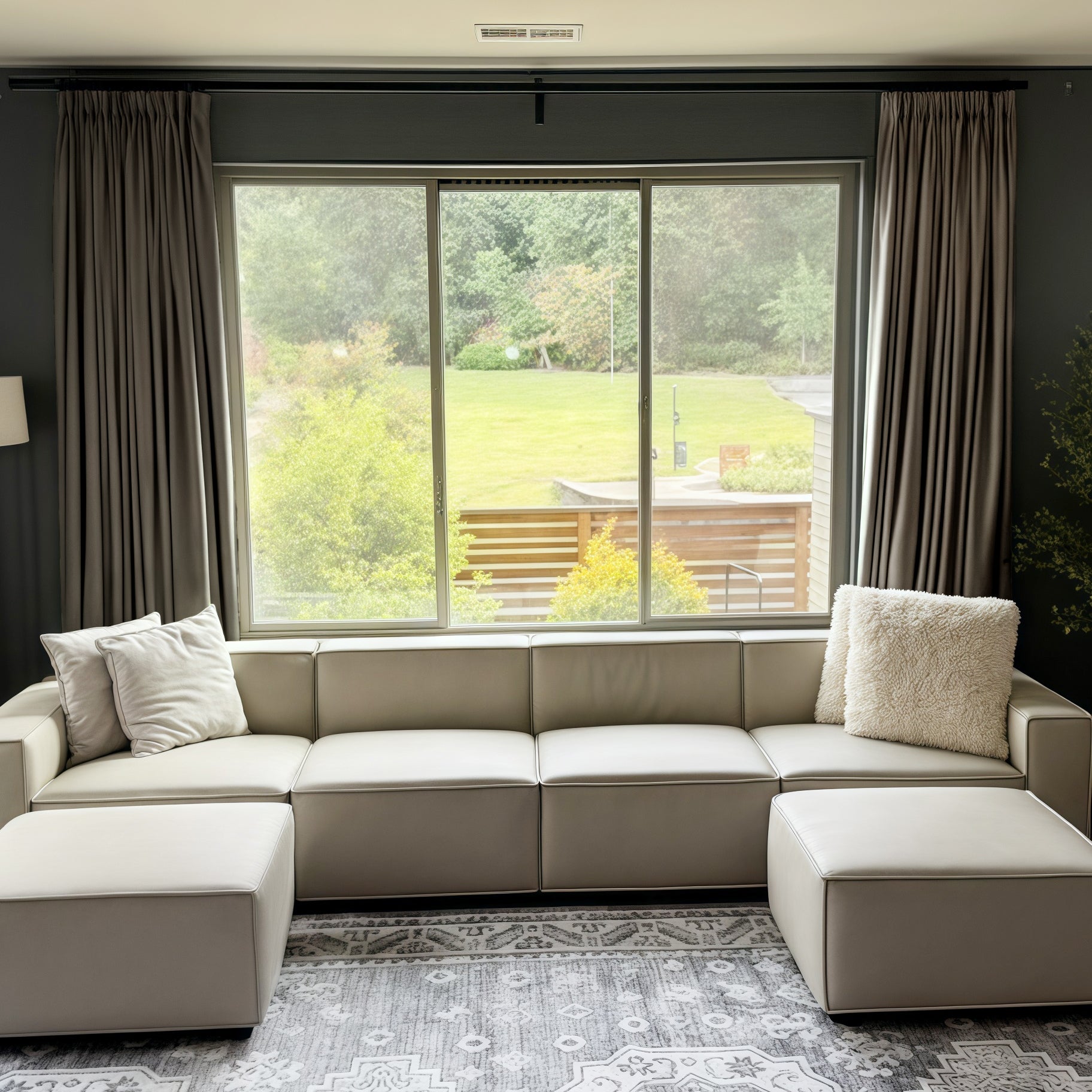 Belgian Flax Linen Blackout Curtains & Drapes-Neutral Decor