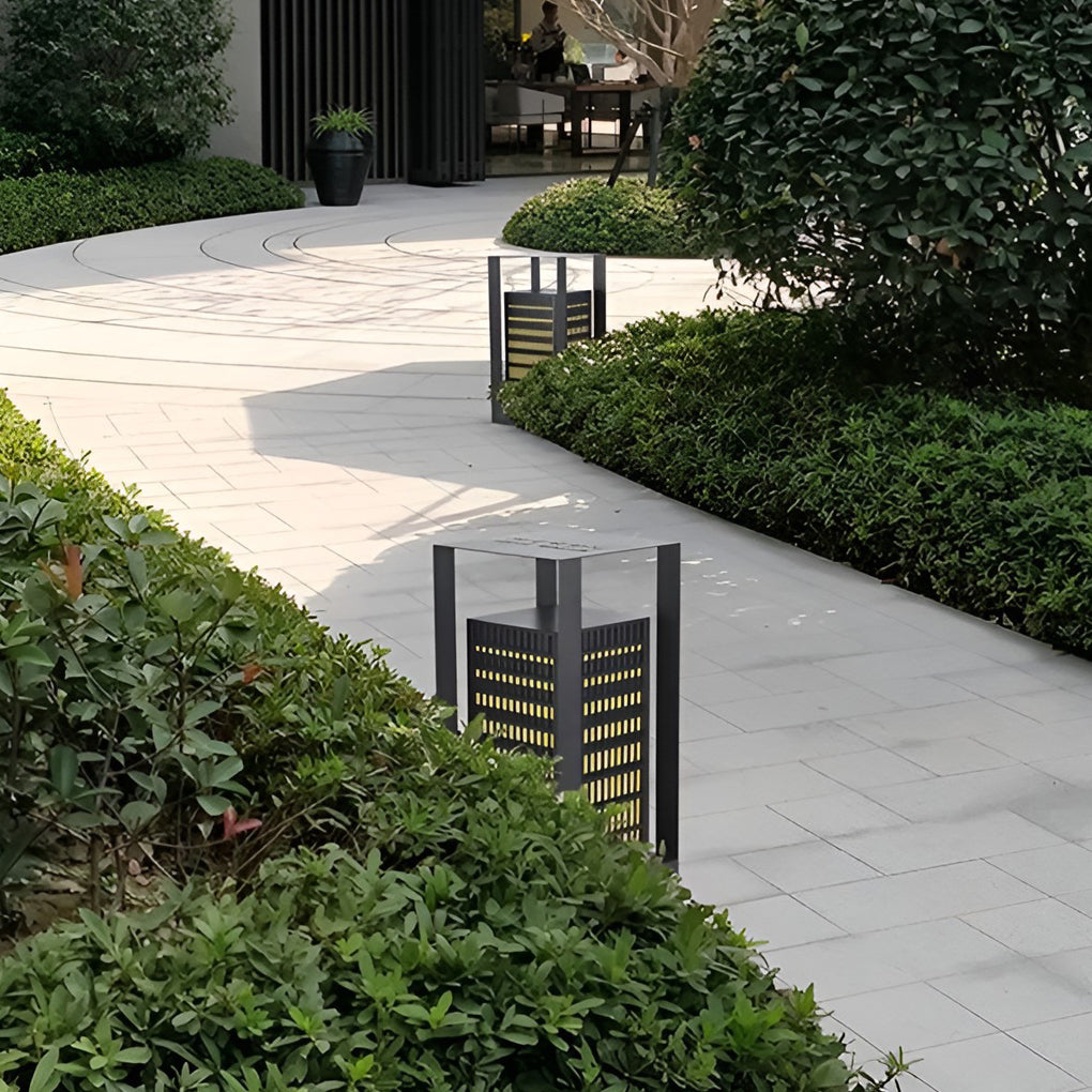 Laughter Unique Industrial Marble Outdoor Pathway Lantern