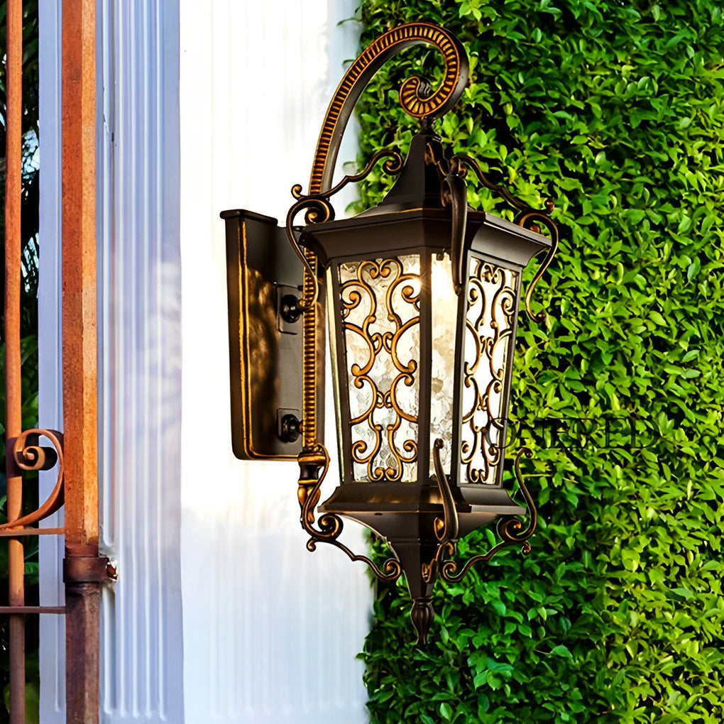 Adrnne Retro Pattern European Outdoor Wall Lamp