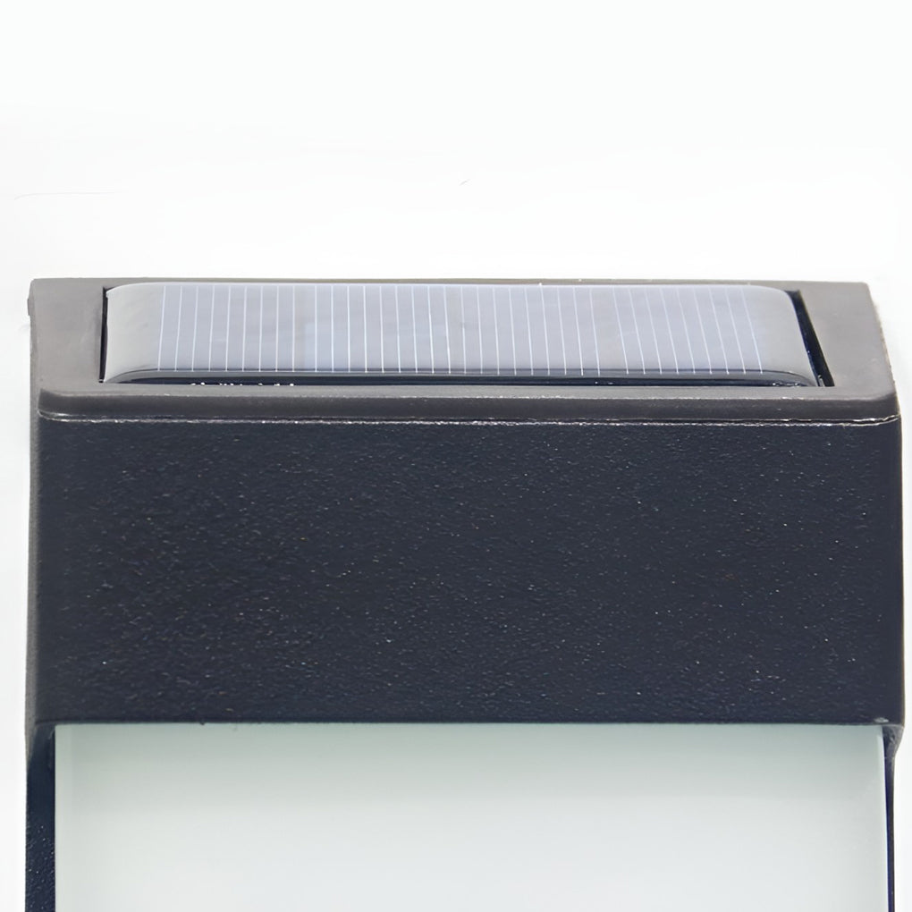 Laon Rectangular LED Light-controlled Outdoor Sconce Light