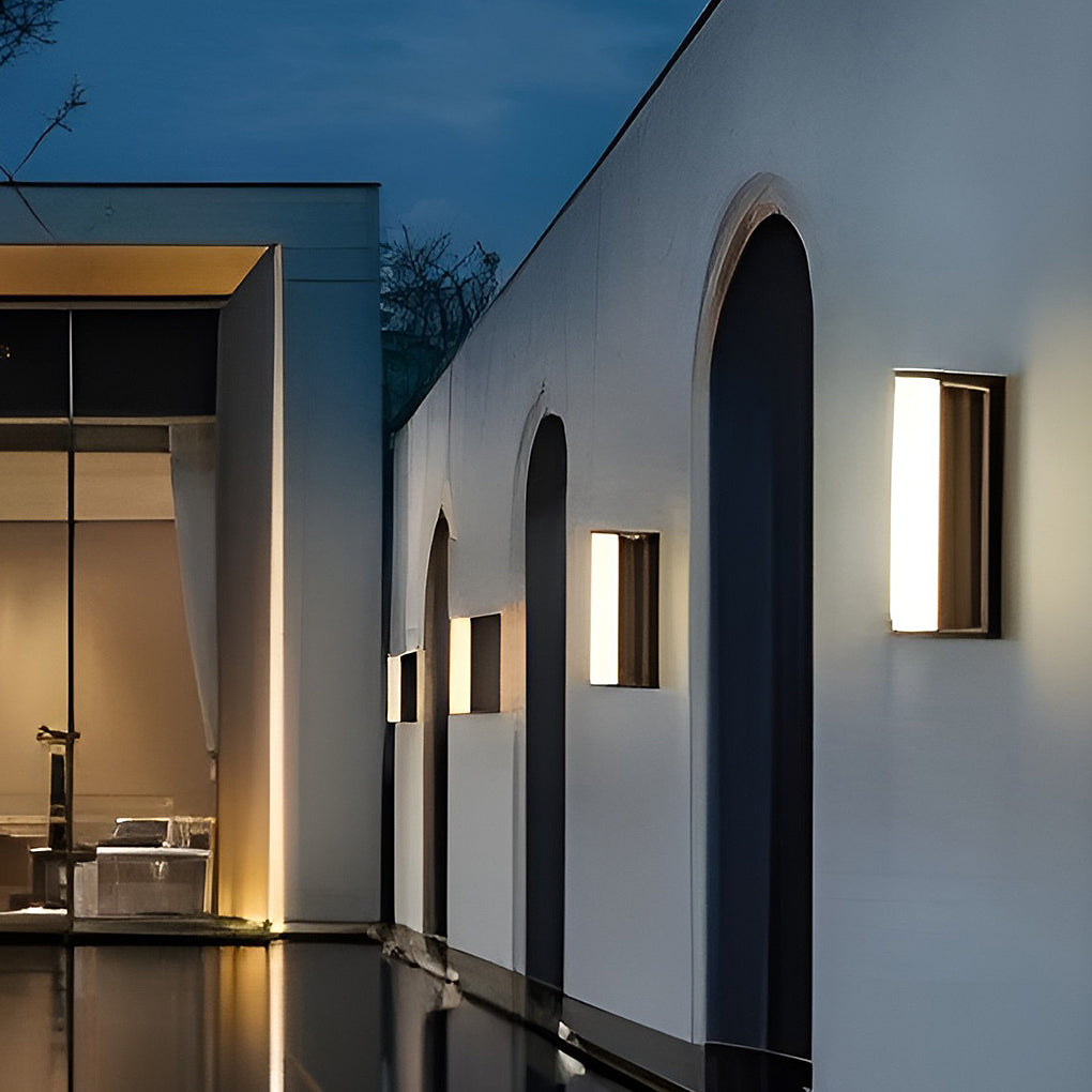 Lione Long LED Solar Linear Outdoor Wall Light