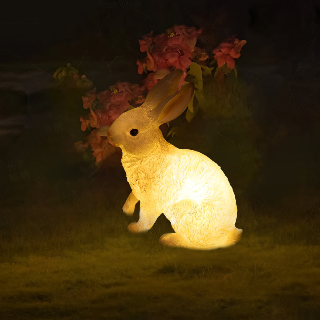 Lowell Rabbit Modern Resin Fiberglass Outdoor Lights