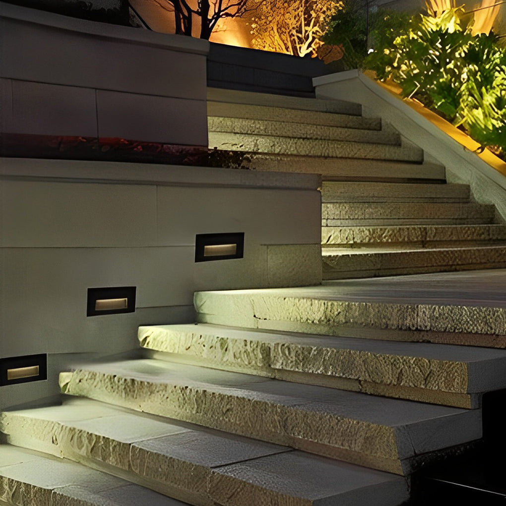 Thuder Visual Recessed LED Modern Outdoor Step Lights