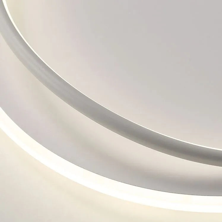 Arisha Minimalist Ring Modernom Flush Mount Ceiling Light - Neutral Decor