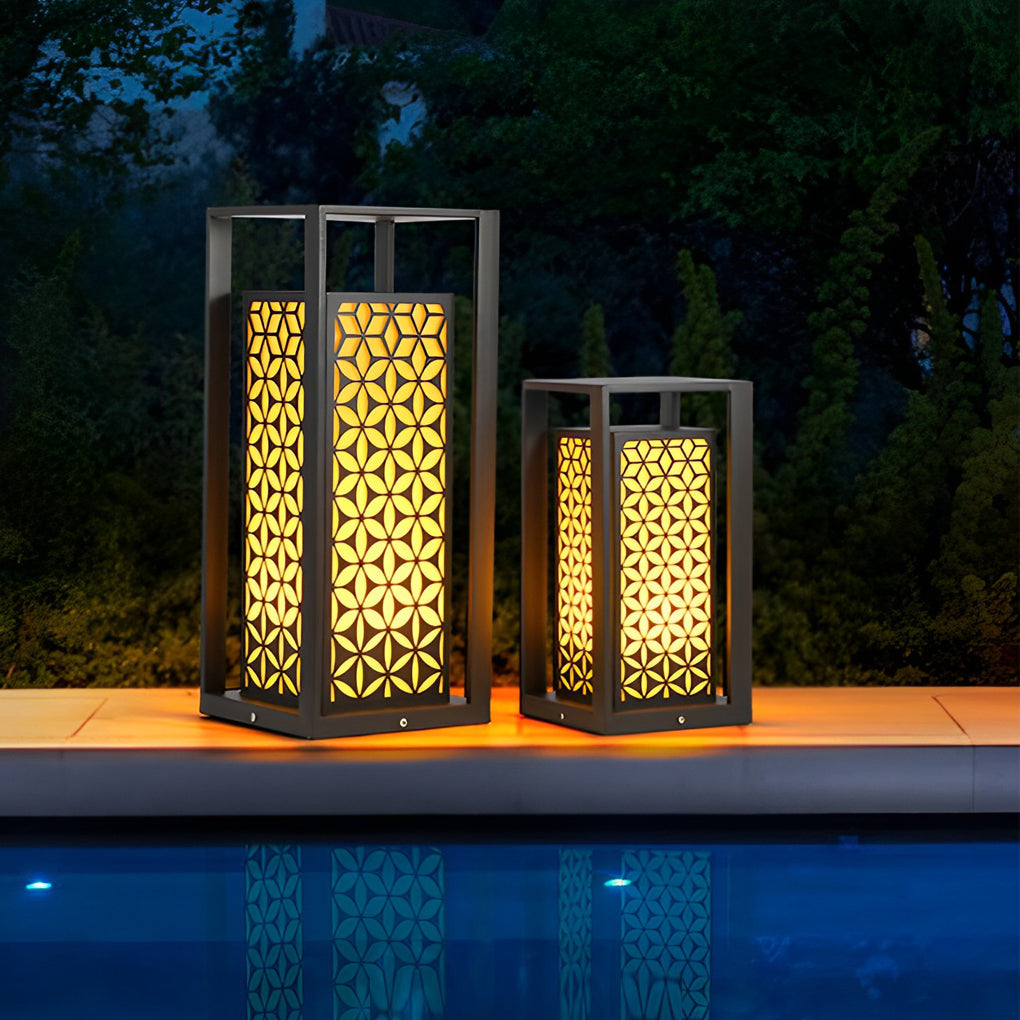 Gala Floral Pattern Unique Modern Pathway Lights