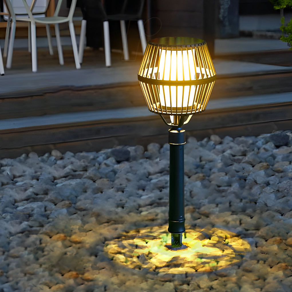 Deirdre Modern Solar Caged Outdoor Lanterns