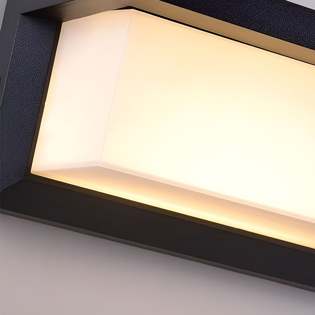 Luke Rectangle Control Induction Modern Outdoor Sconces