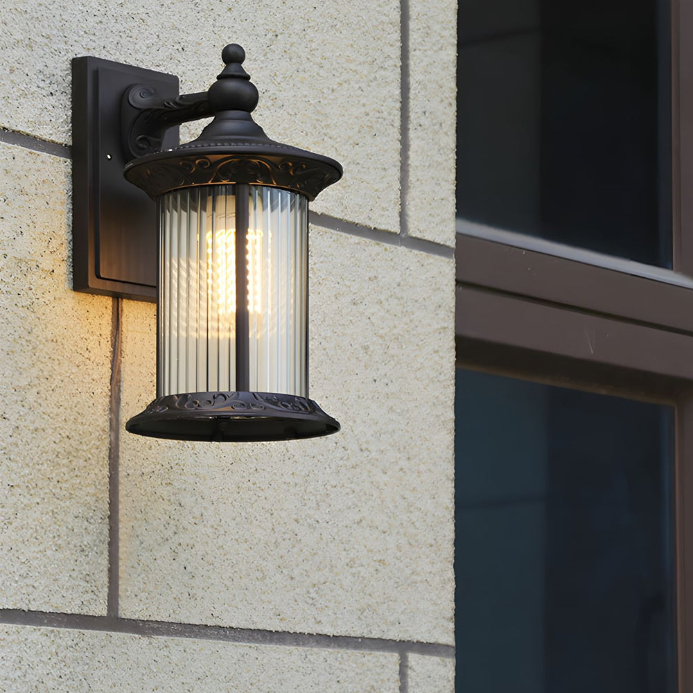 Silas Coffee Gold Vintage Outdoor Wall Lights