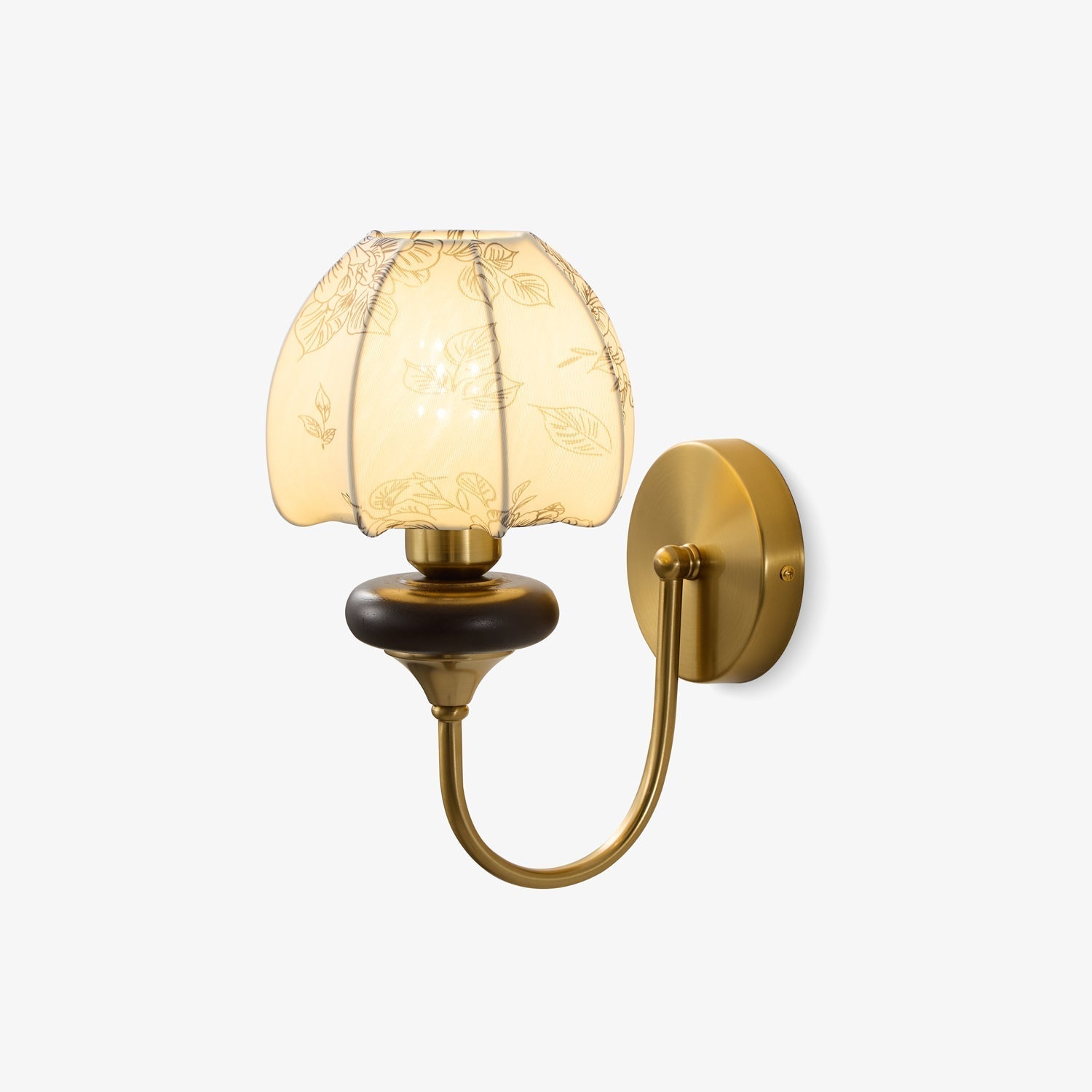 Zorvyn Floral Wall Sconce-Neutral Decor