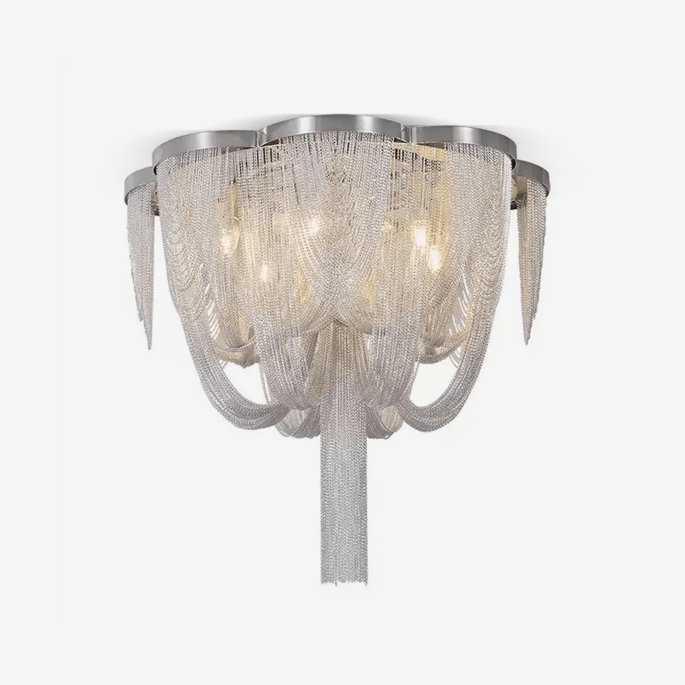 Chain Tassel Ceiling Light-Neutral Decor