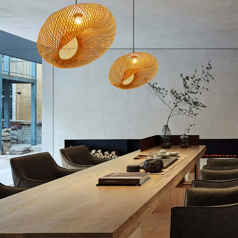 Ritta Bamboo Pendant Light - Neutral Decor
